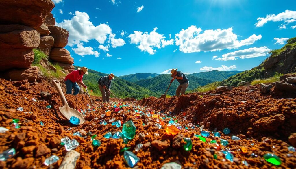 Gemstone Paydirt Mining Exploration