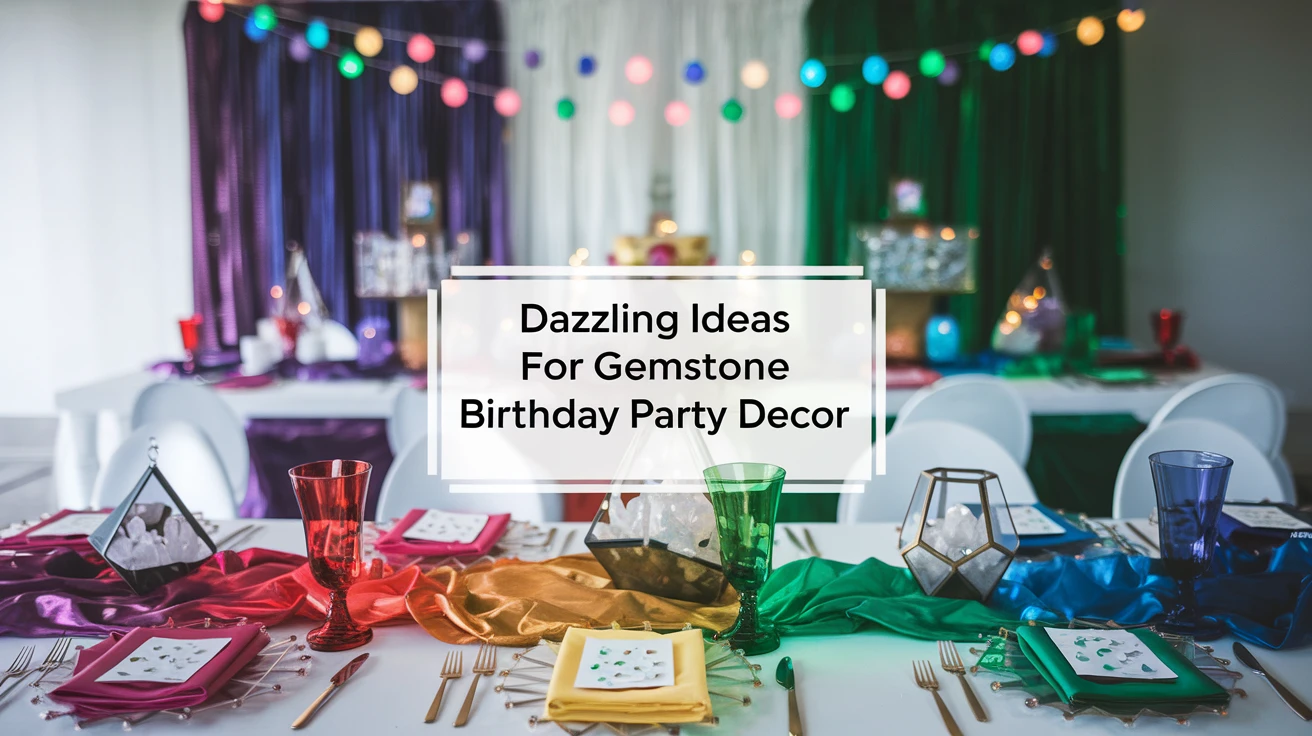 Dazzling Ideas for Gemstone Birthday Party Decor
