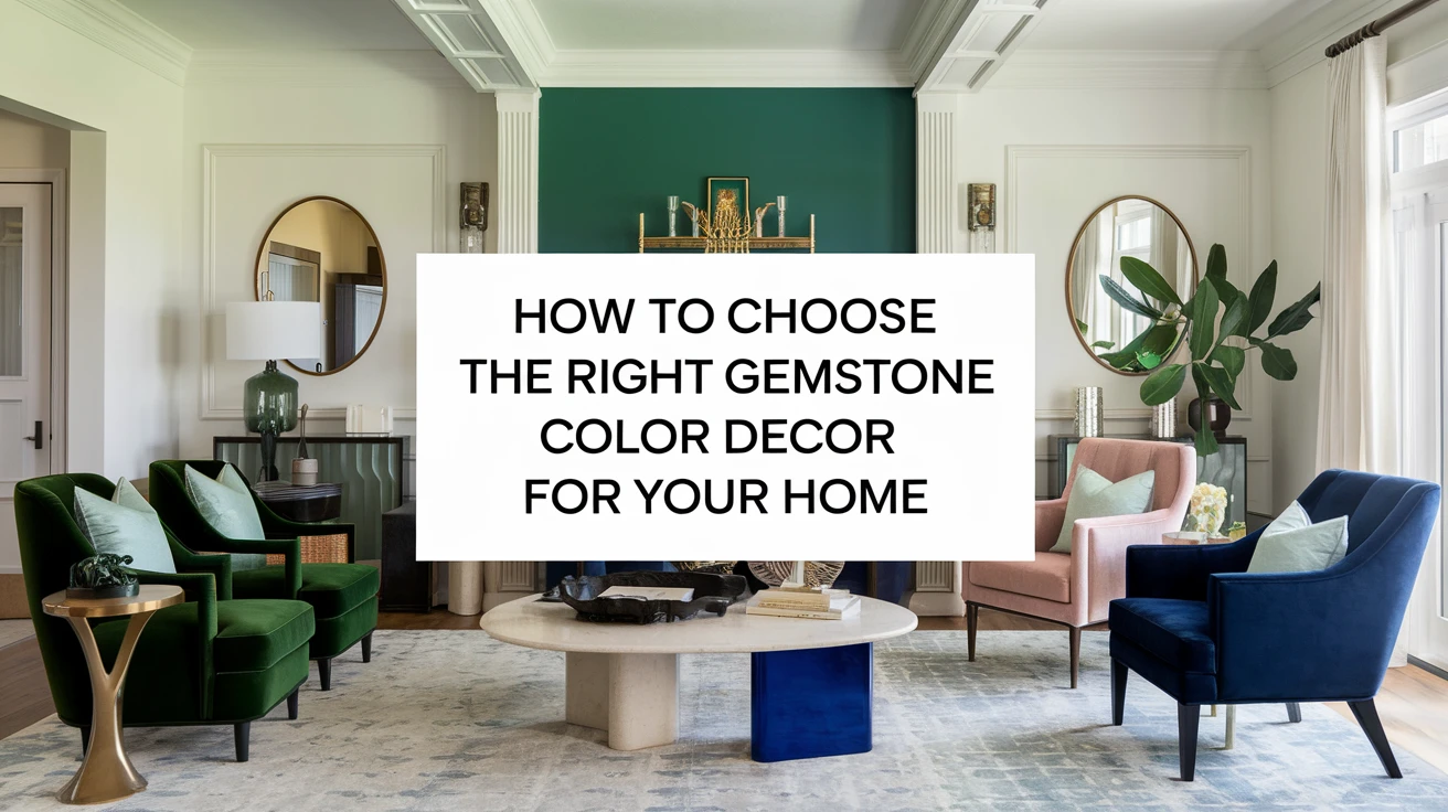 How to Choose the Right Gemstone Color Decor for Your Home