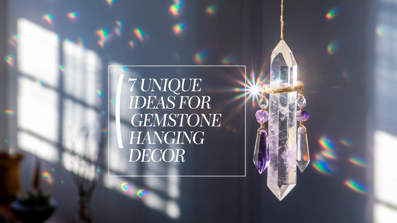 7 Unique Ideas for Gemstone Hanging Decor