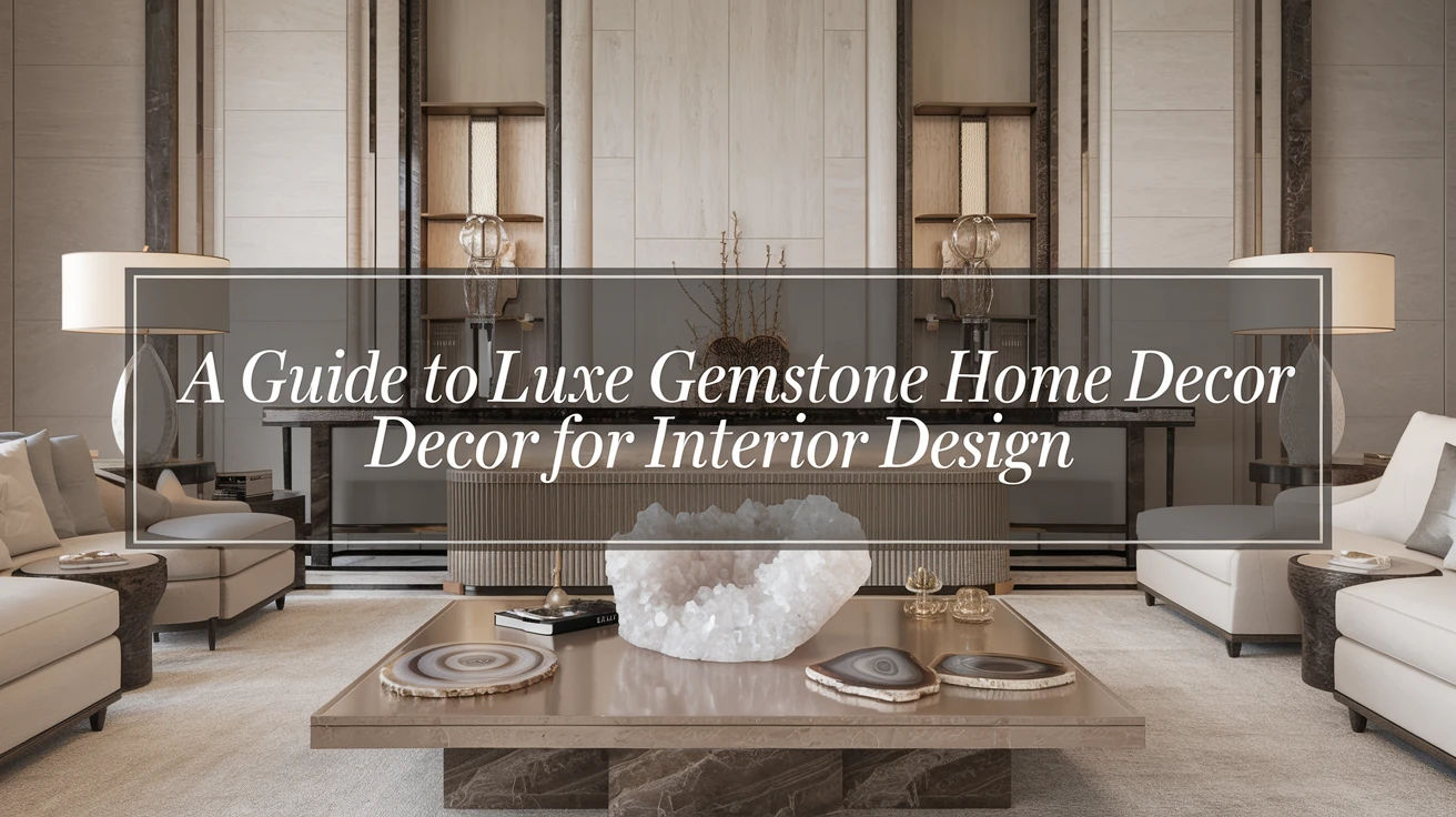 A Guide to Luxe Gemstone Home Decor for Interior Design