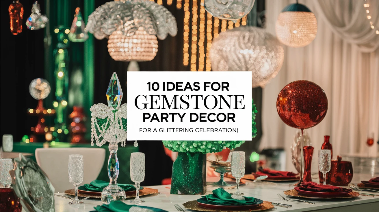 10 Ideas for Gemstone Party Decor for a Glittering Celebration