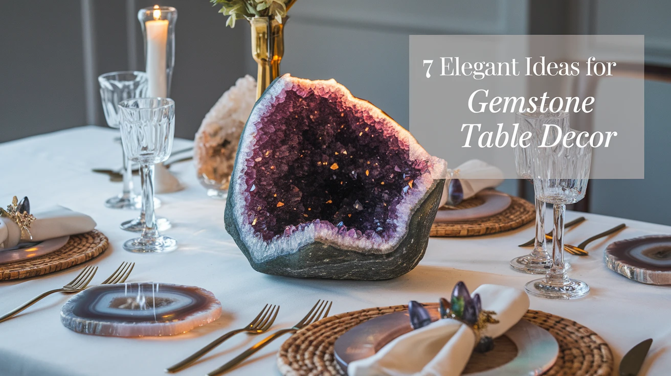 7 Elegant Ideas for Gemstone Table Decor