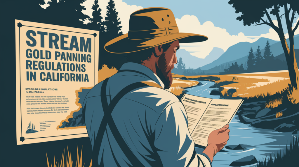 Stream Gold Panning Regulations in California