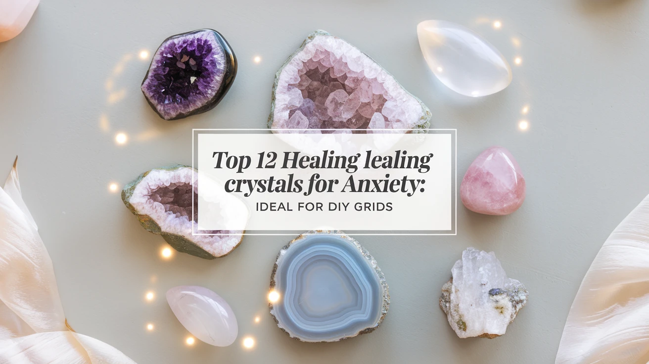 Top 12 Healing Crystals for Anxiety: Ideal for DIY Grids