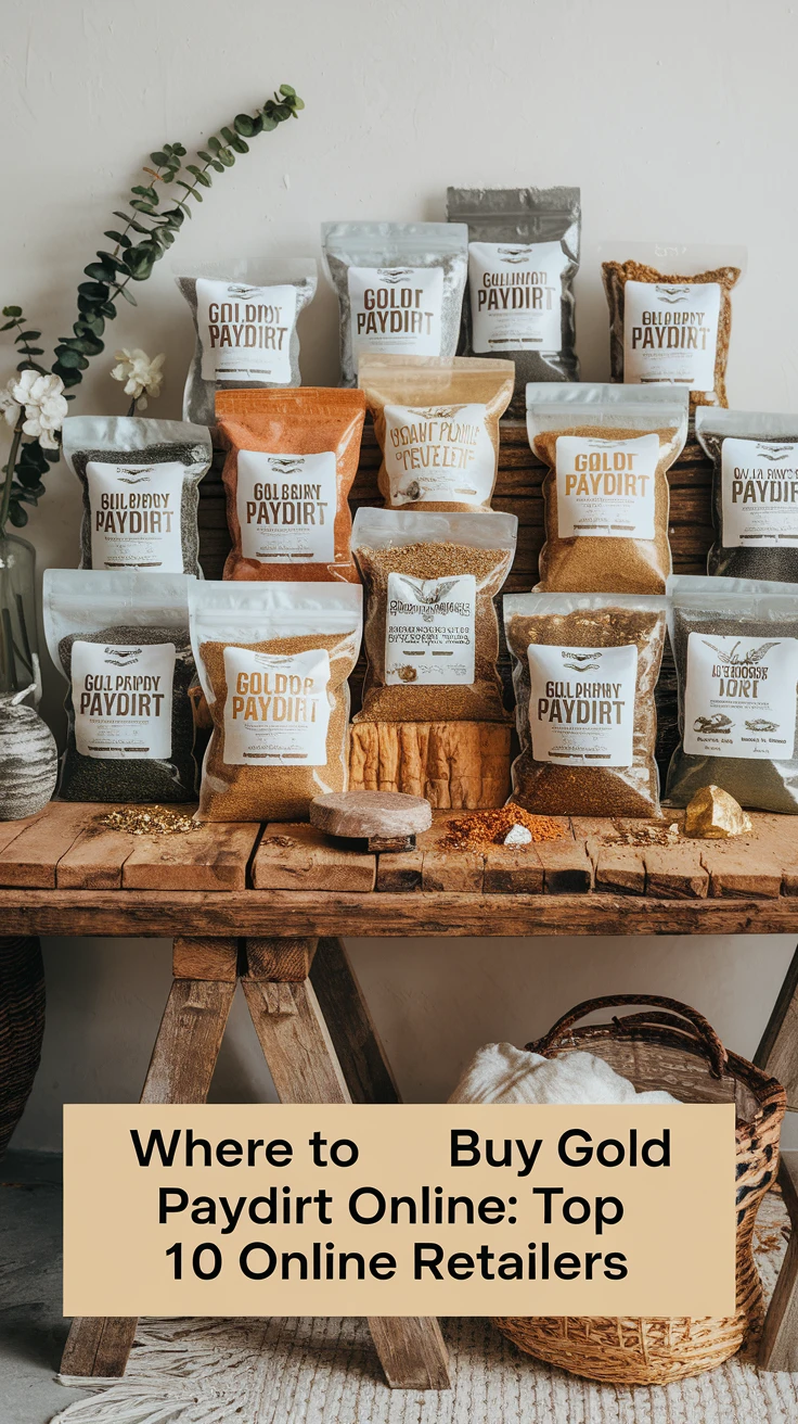 Where to Buy Gold Paydirt Online: Top 10 Online Retailers
