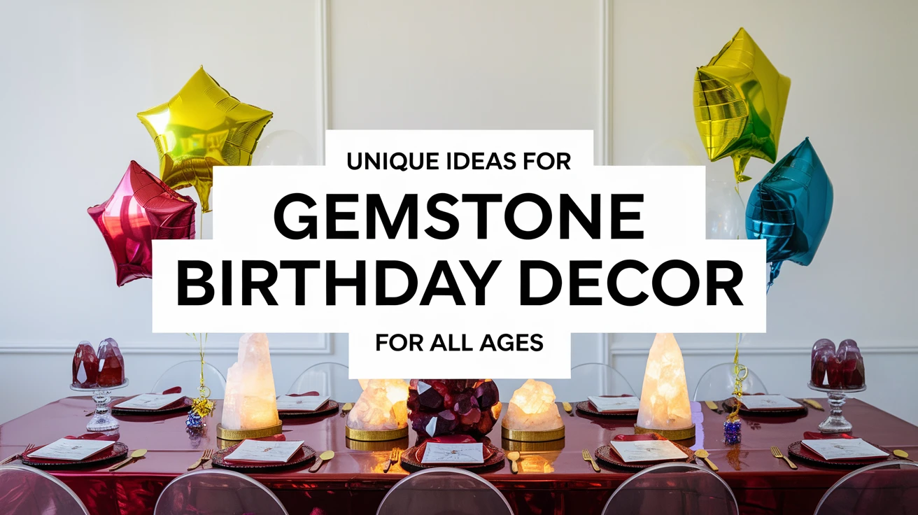Unique Ideas for Gemstone Birthday Decor for All Ages