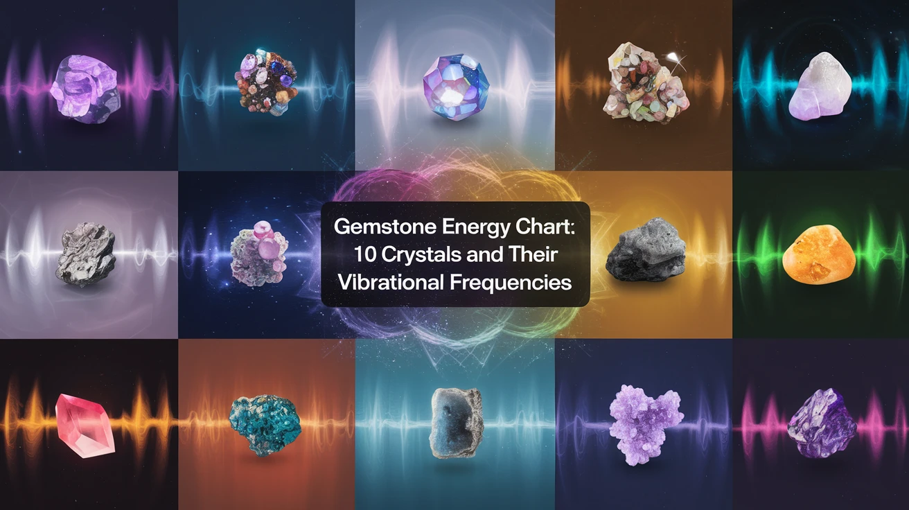 Gemstone Energy Chart: 10 Crystals and Their Vibrational Frequencies
