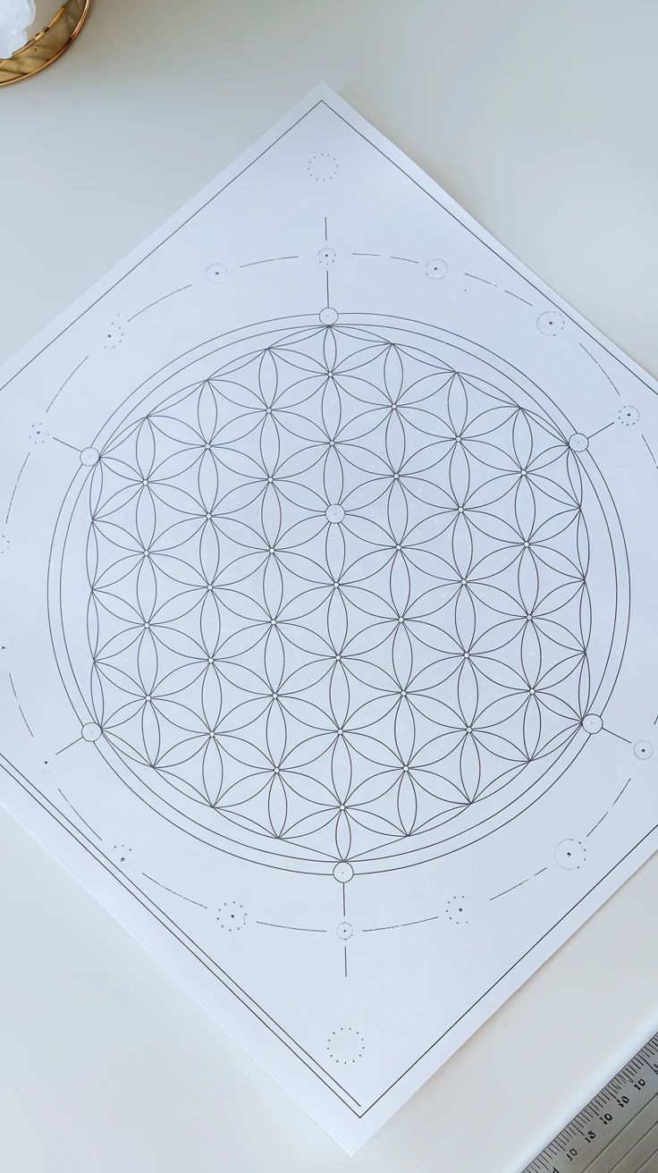 1. Sacred Geometry Protection Grid Template