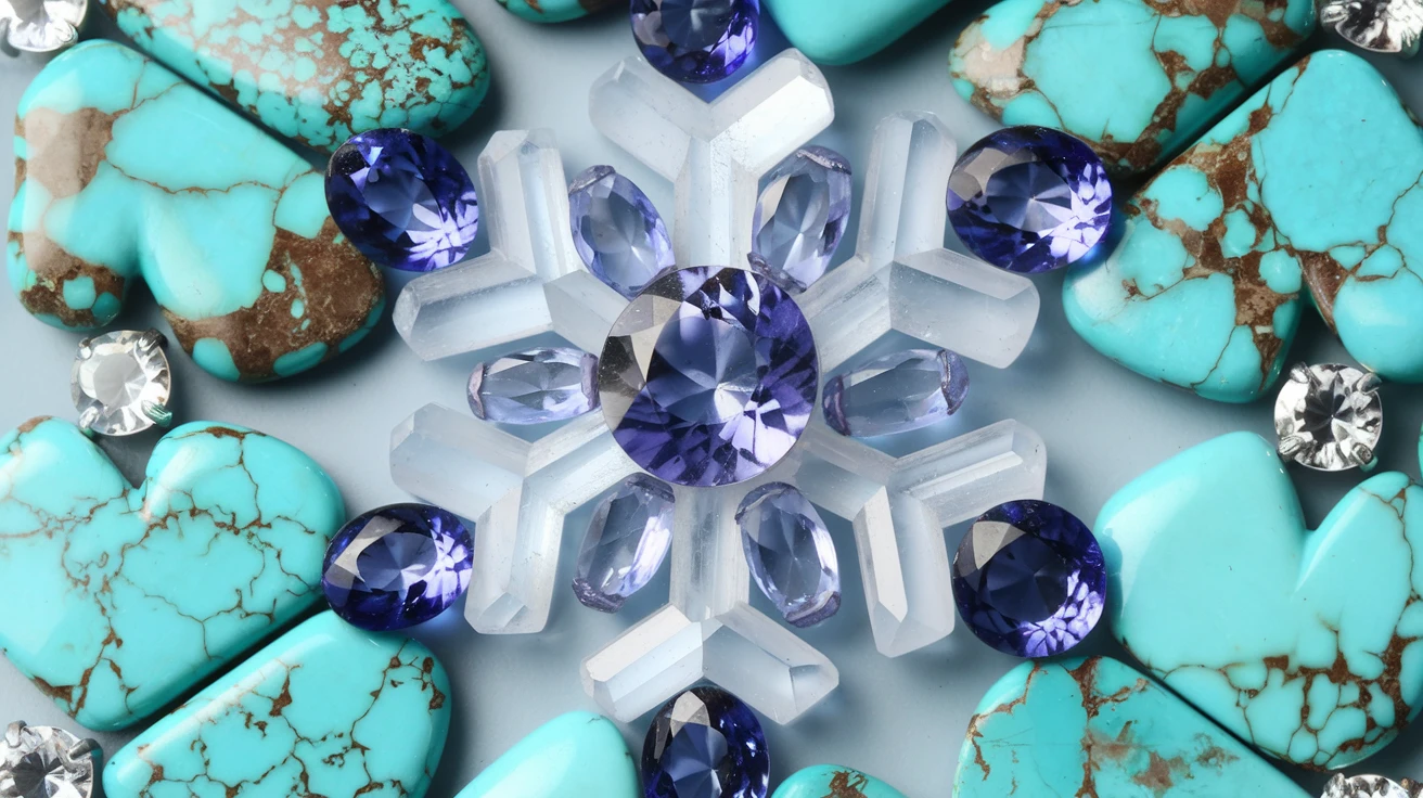 December - Turquoise, Tanzanite & Zircon