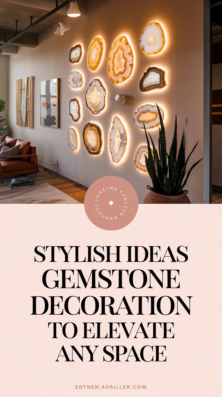 Stylish Ideas for Gemstone Decoration to Elevate Any Space