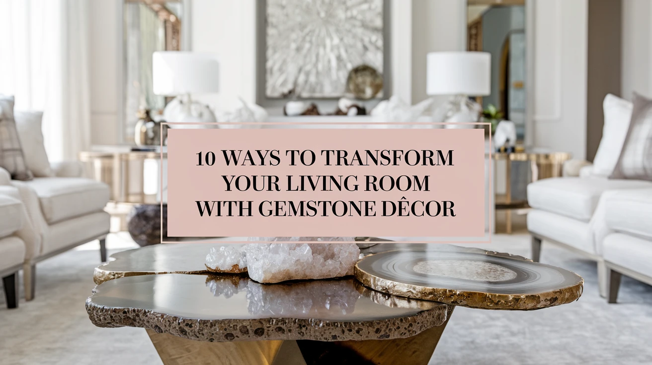 10 Ways to Transform Your Living Room with Gemstone DÃ©cor