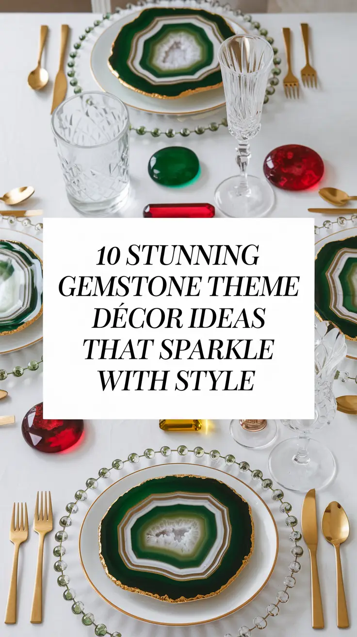 10 Stunning Gemstone Theme Décor Ideas That Sparkle with Style
