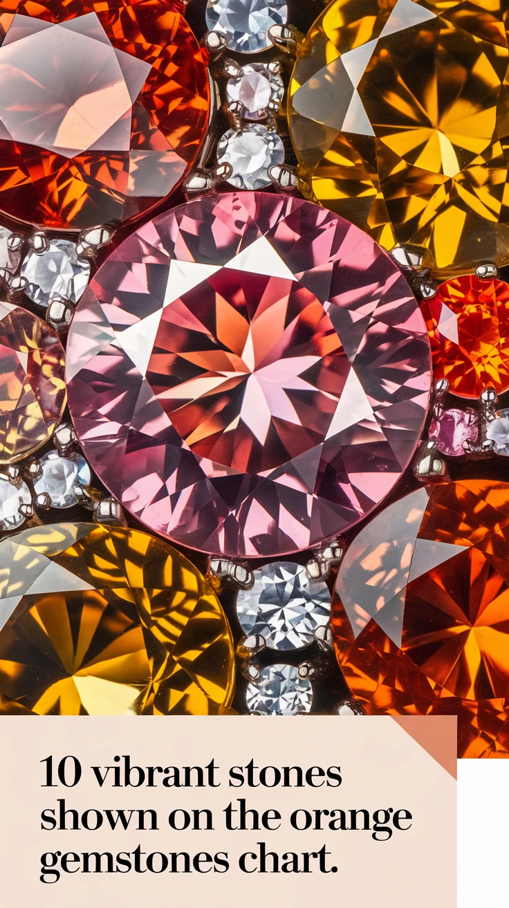 10 Vibrant Stones Shown on the Orange Gemstones Chart