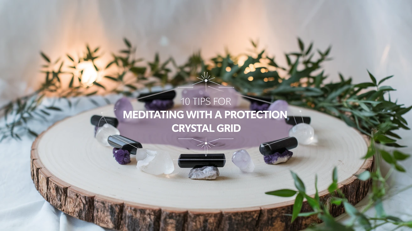 10 Tips for Meditating with a Protection Crystal Grid