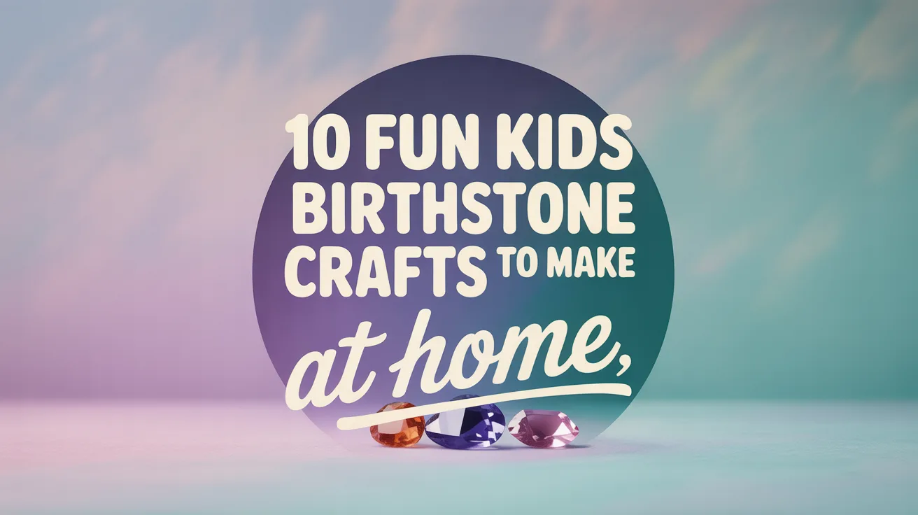 10 Fun Kids Birthstone Crafts to Make at Home hero image