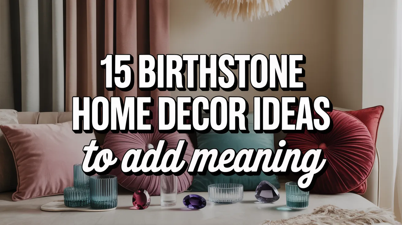 15 Birthstone Home Decor Ideas to Add Meaning hero image