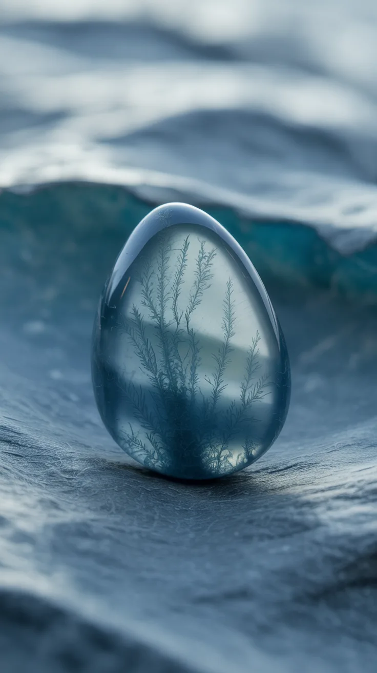 2. Blue Moss Agate