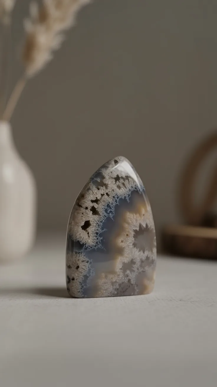 10. Gray Moss Agate
