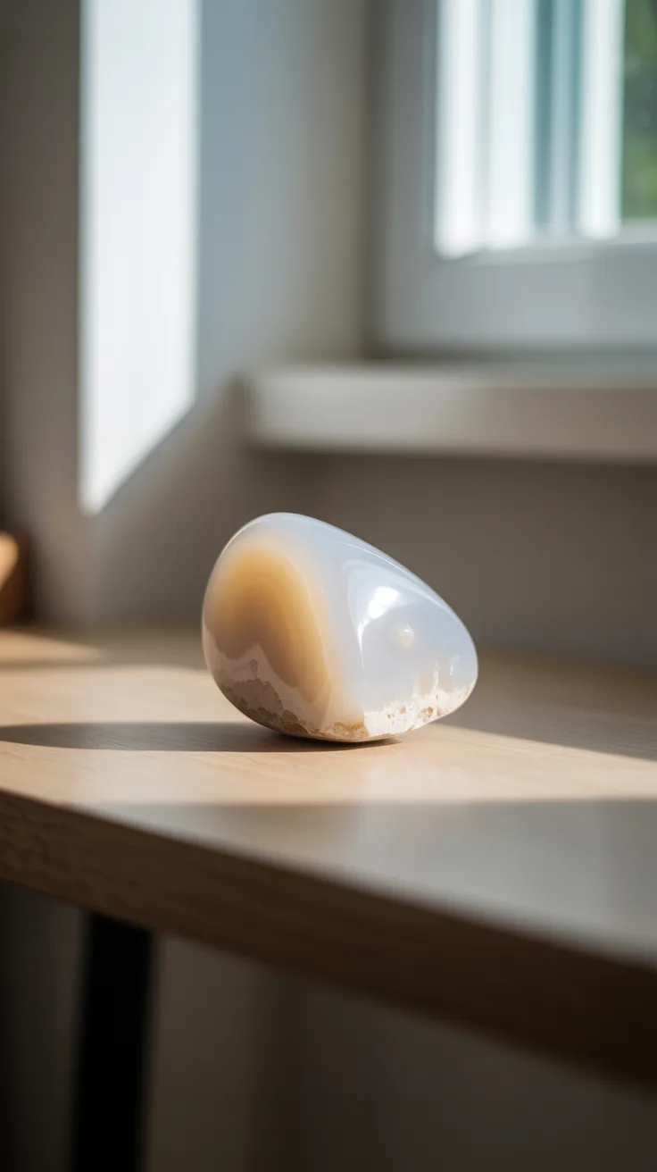 3. Milky White Agate