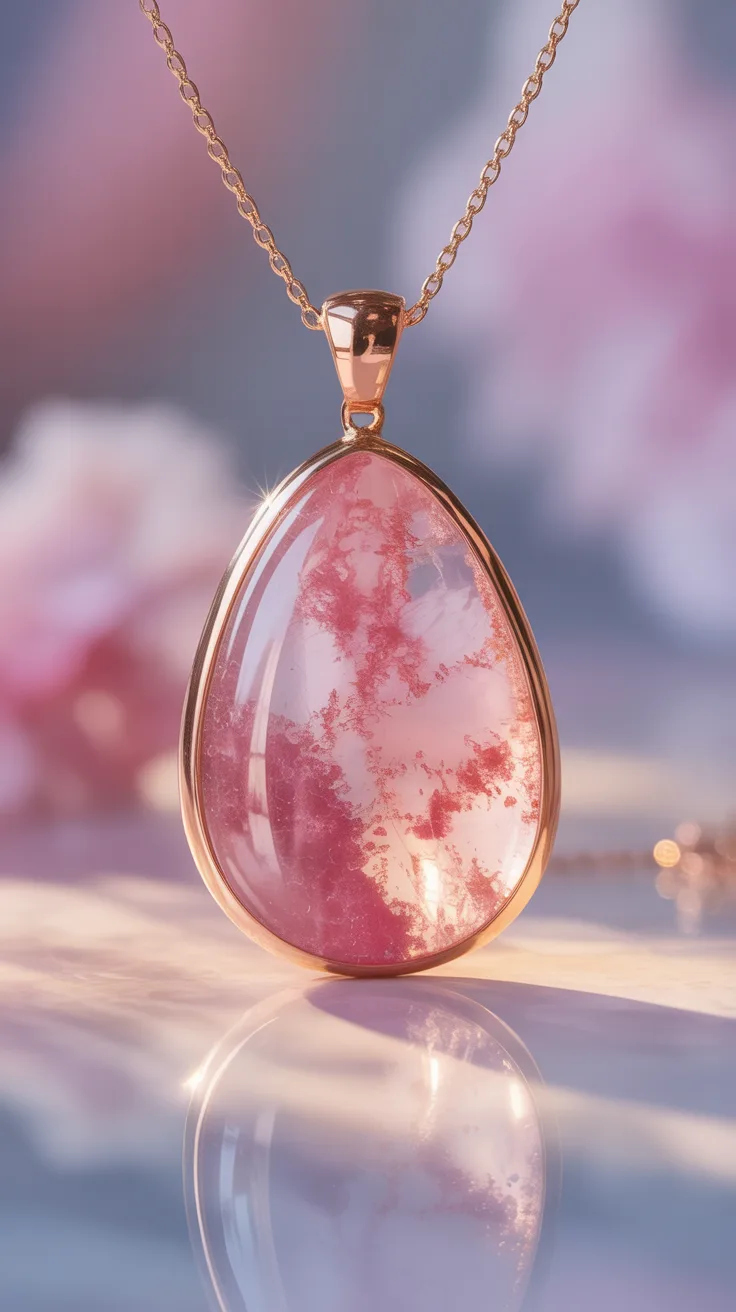 4. Pink Moss Agate
