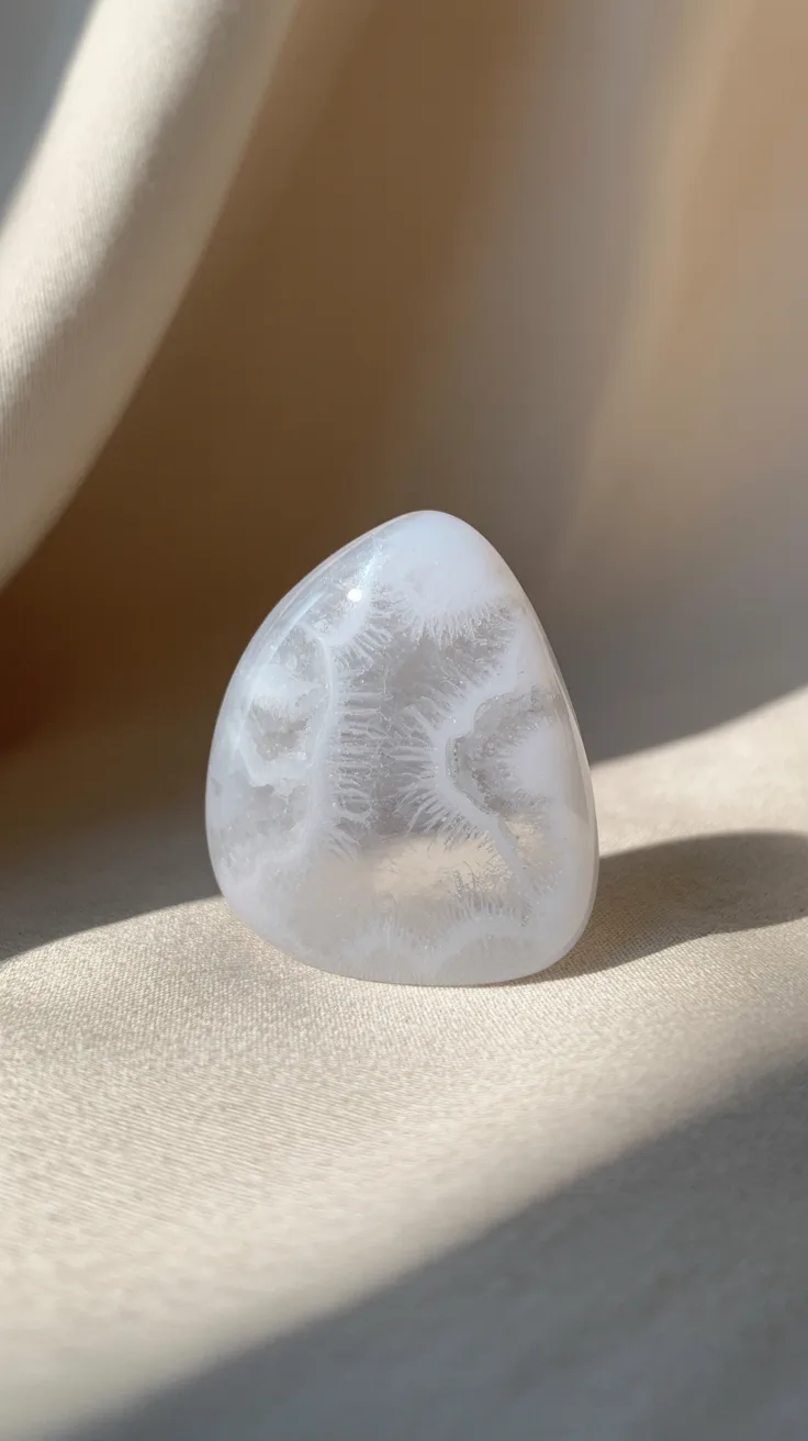5. White Moss Agate