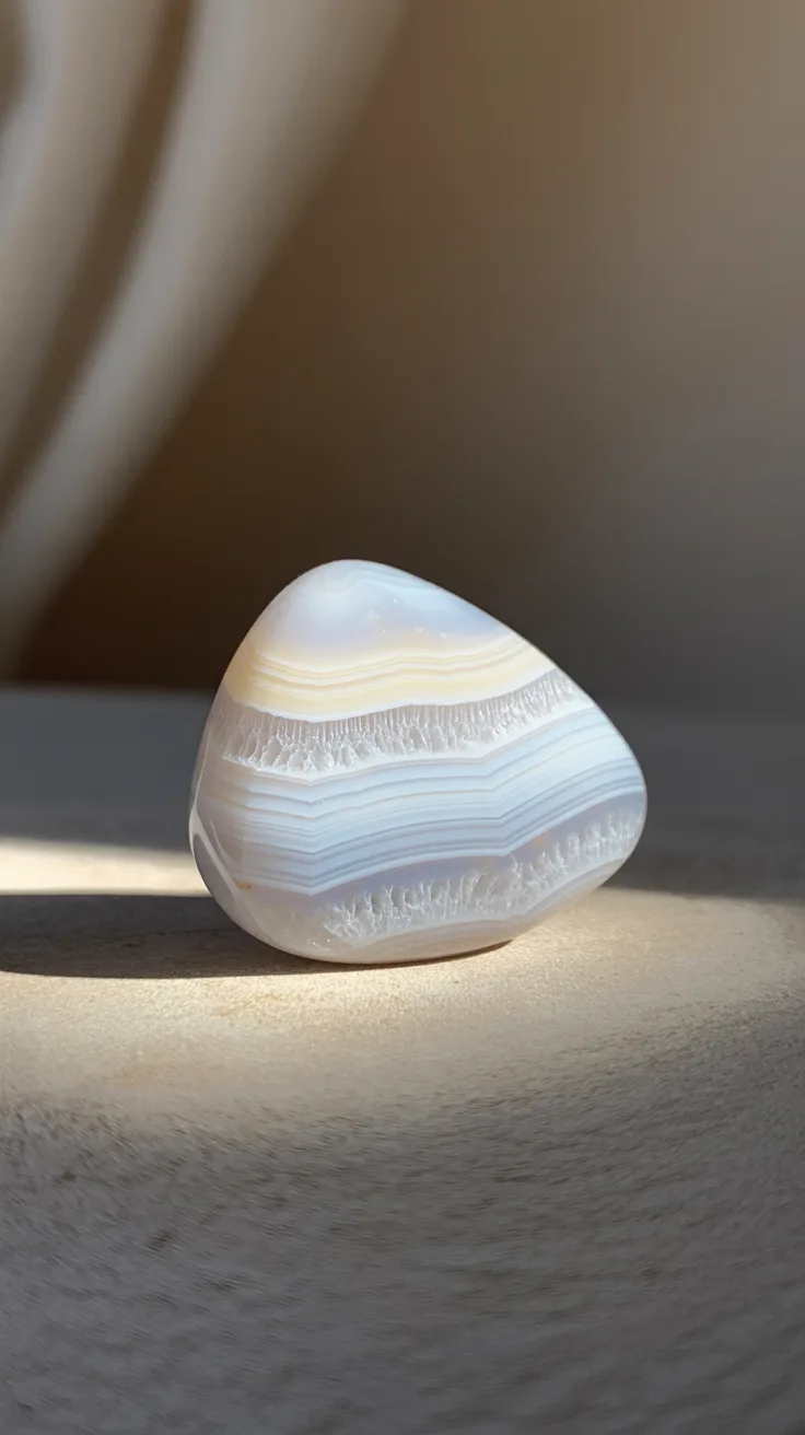 6. White Banded Agate
