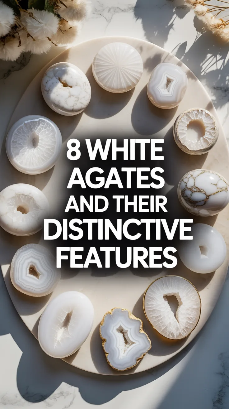 8 White Agates and Their Distinctive Features – Pinterest image