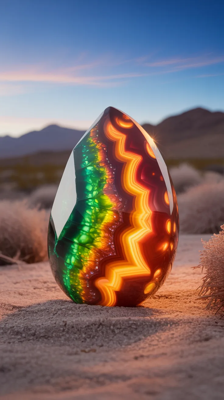 5. Fire Agate: Desert Brilliance