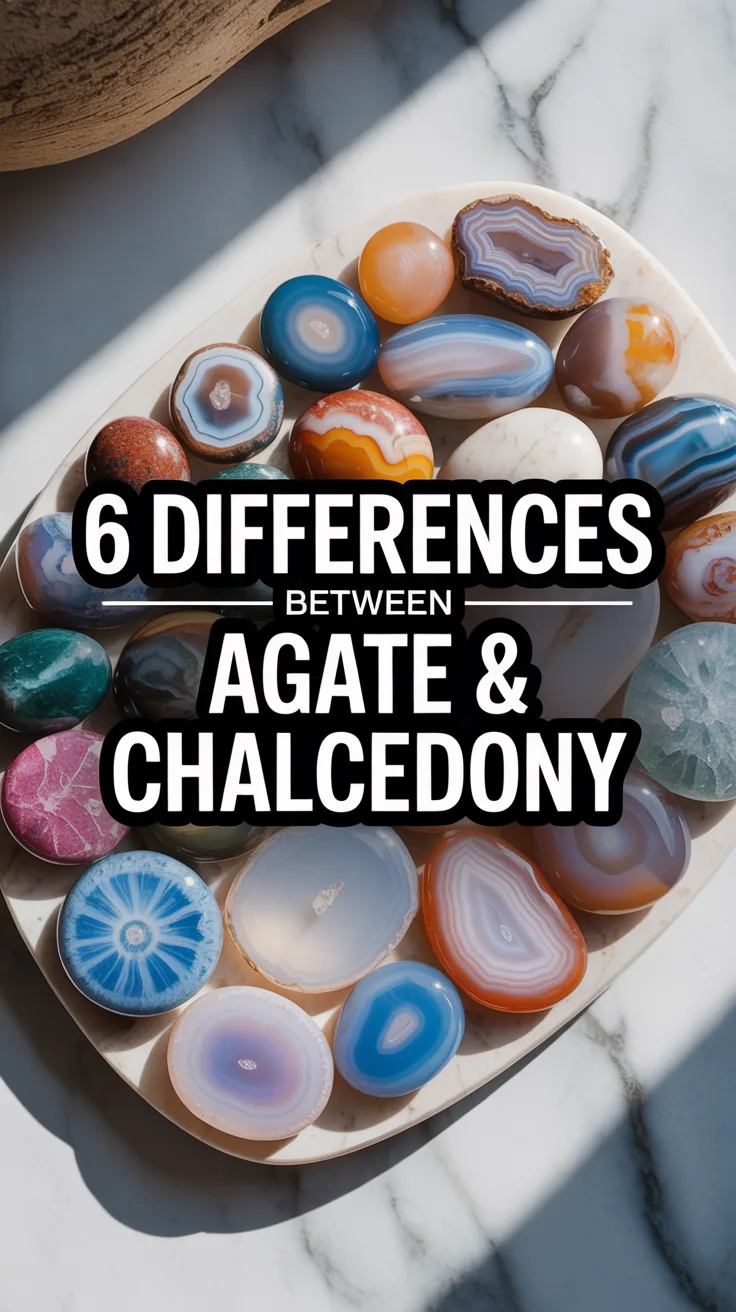 6 Differences Between Agate and Chalcedony – Pinterest image