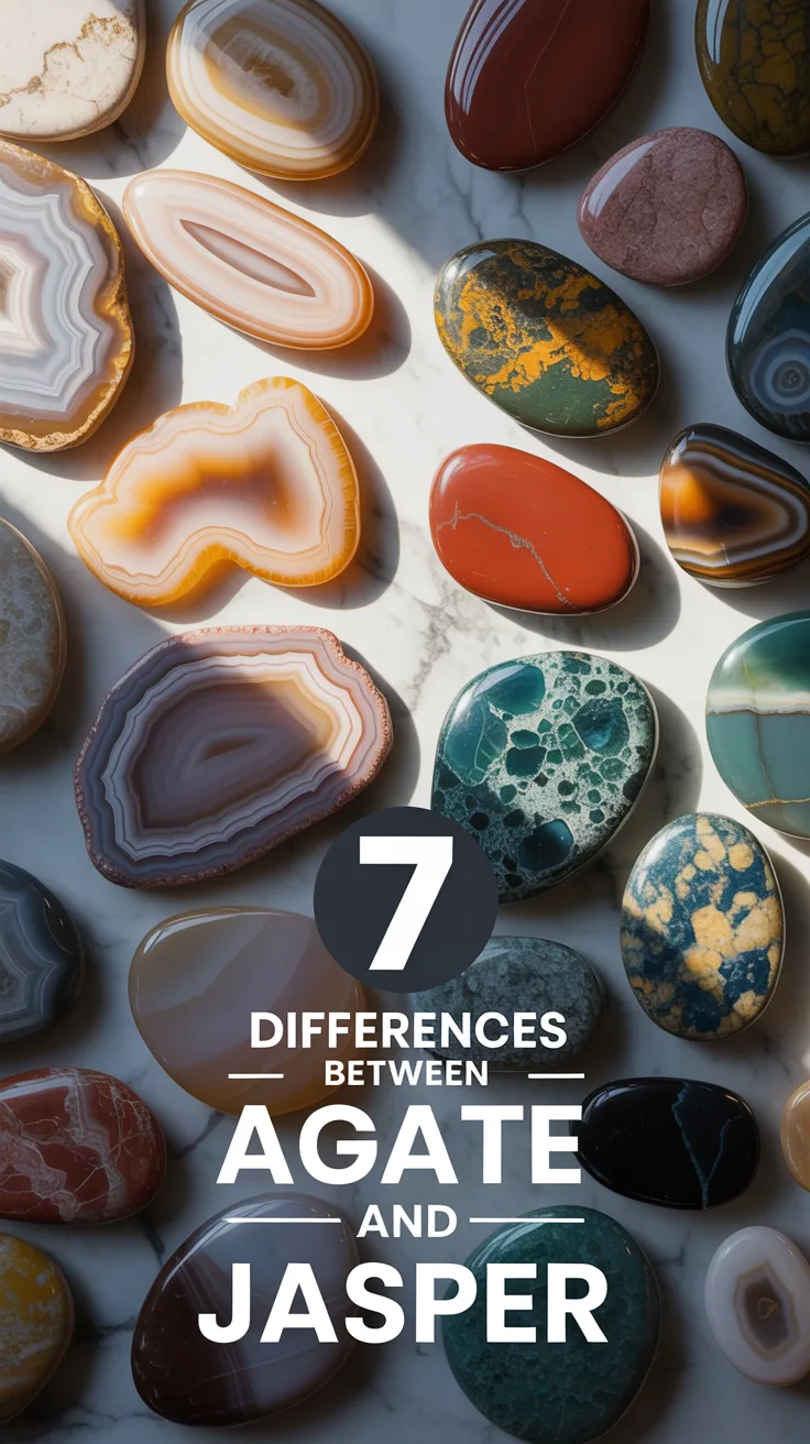 7 Differences Between Agate and Jasper – Pinterest image