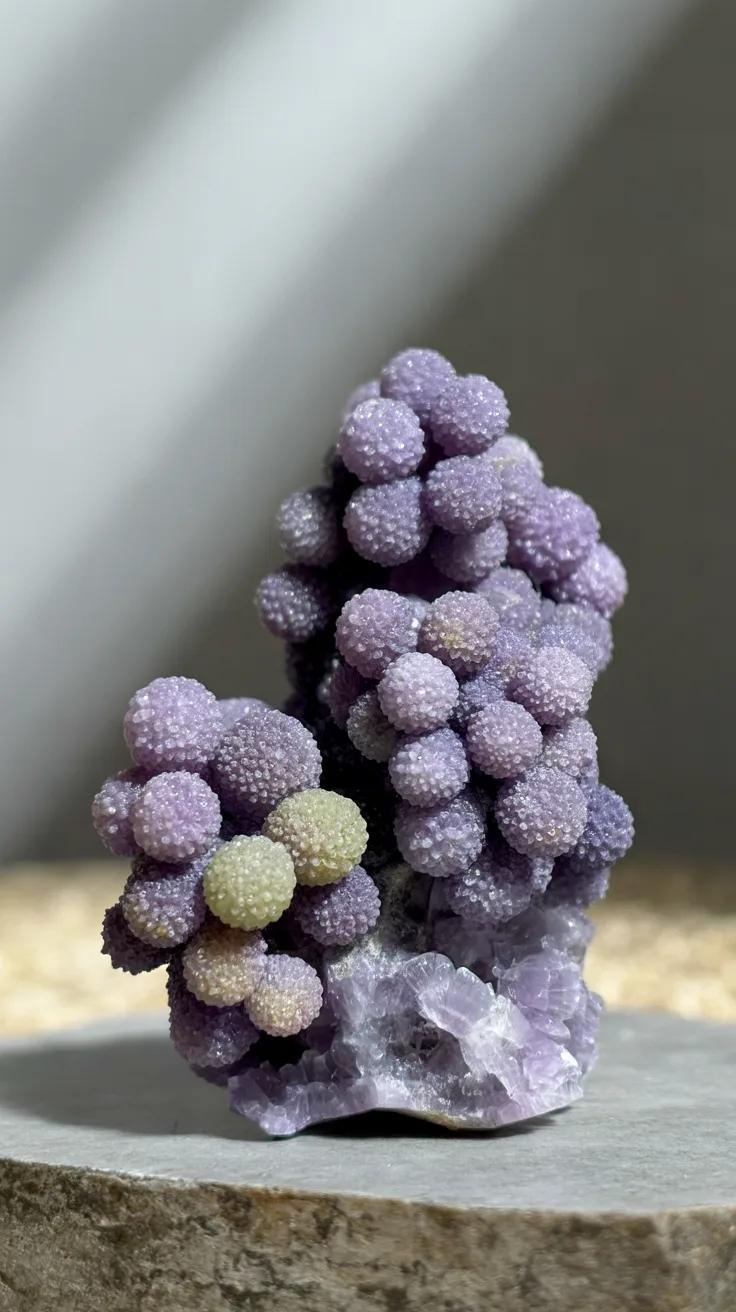 1. Grape Agate: Purple Botryoidal Chalcedony